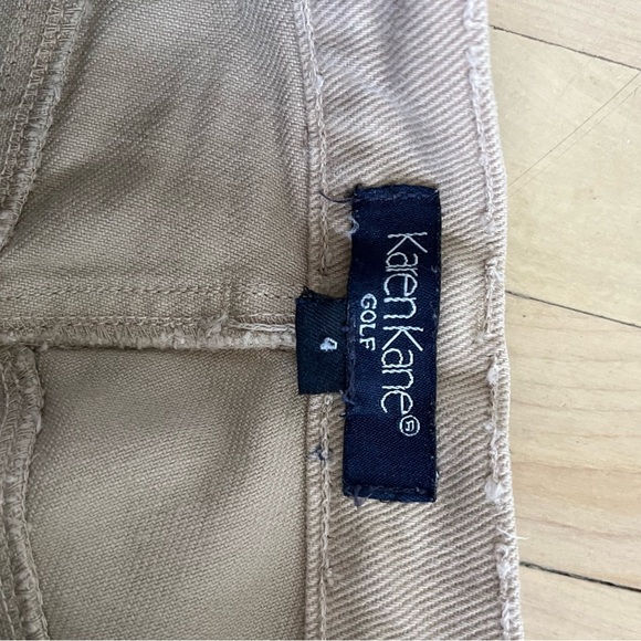 Karen Kane Straight Jeans High-Waisted Women Size 4 Cream Beige 100% Cotton - Picture 4 of 9